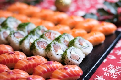 Christmas Sushi Platter